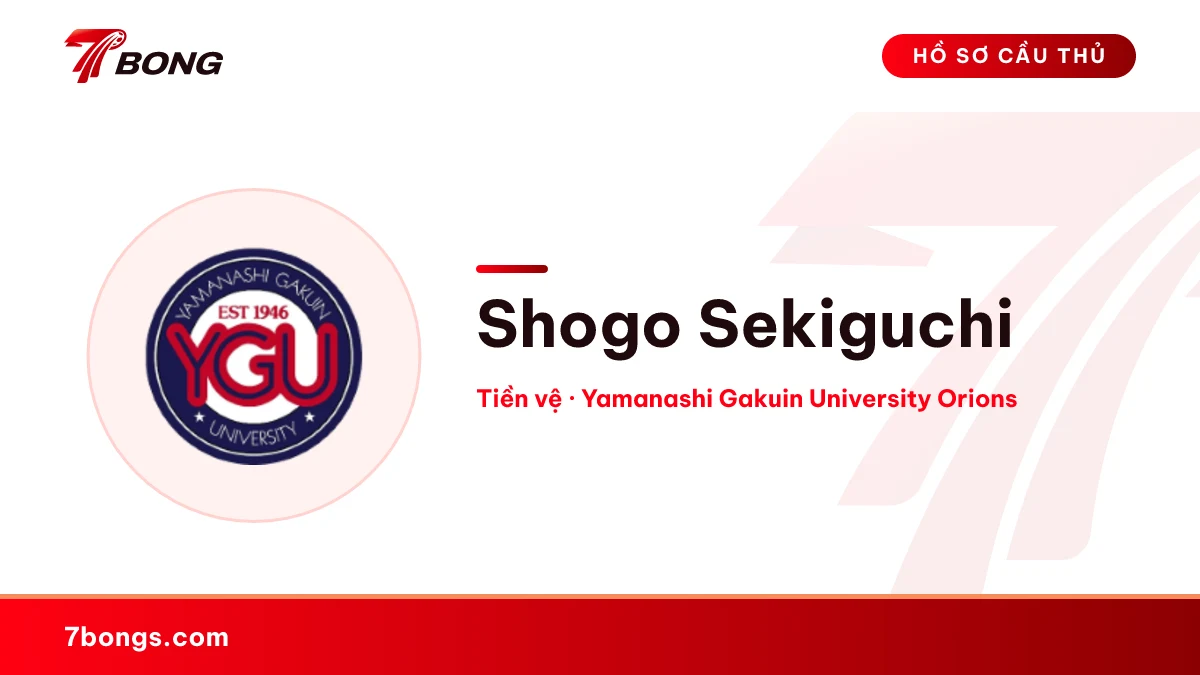 Shogo Sekiguchi — Yamanashi Gakuin University Orions