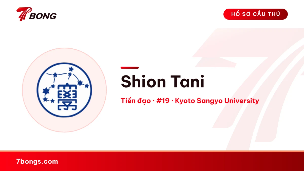 Shion Tani — Kyoto Sangyo University
