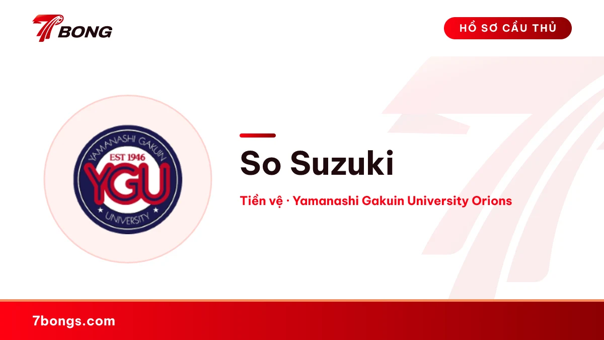So Suzuki — Yamanashi Gakuin University Orions