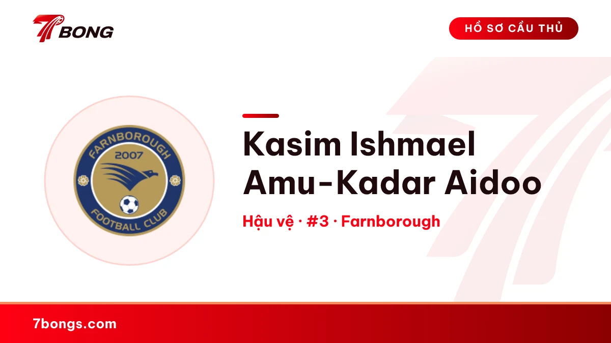 Kasim Ishmael Amu-Kadar Aidoo — Farnborough