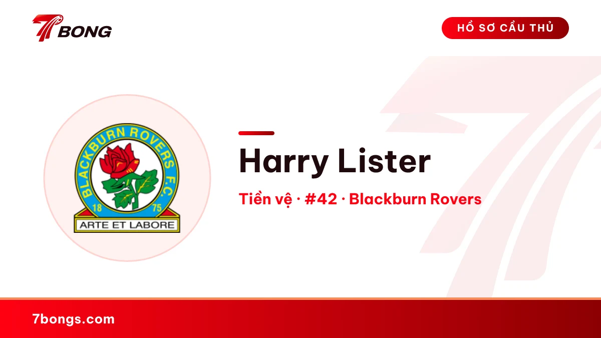 Harry Lister — Blackburn Rovers