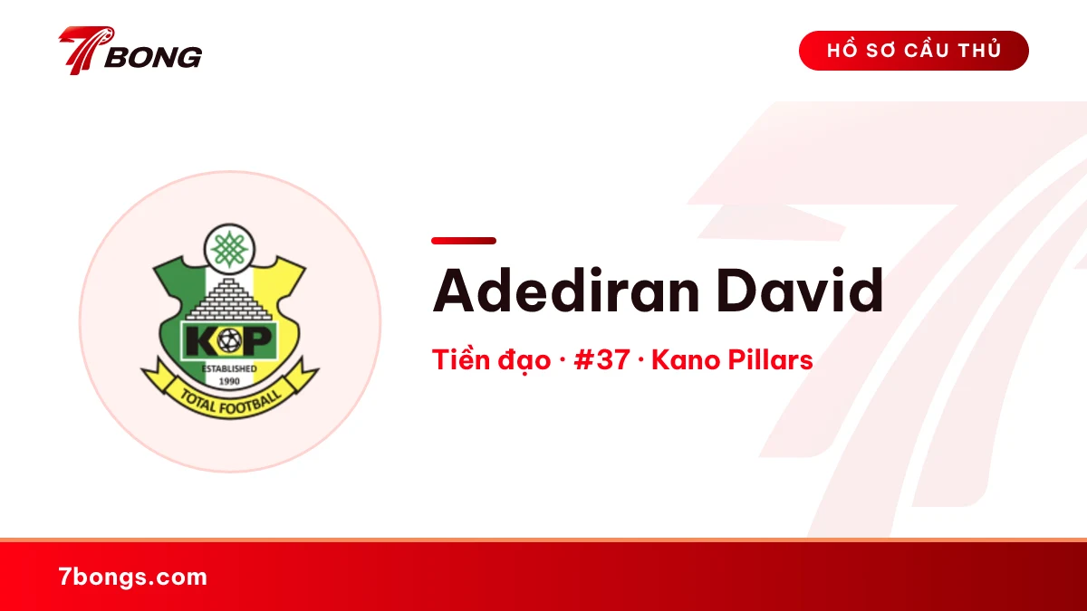 Adediran David — Kano Pillars