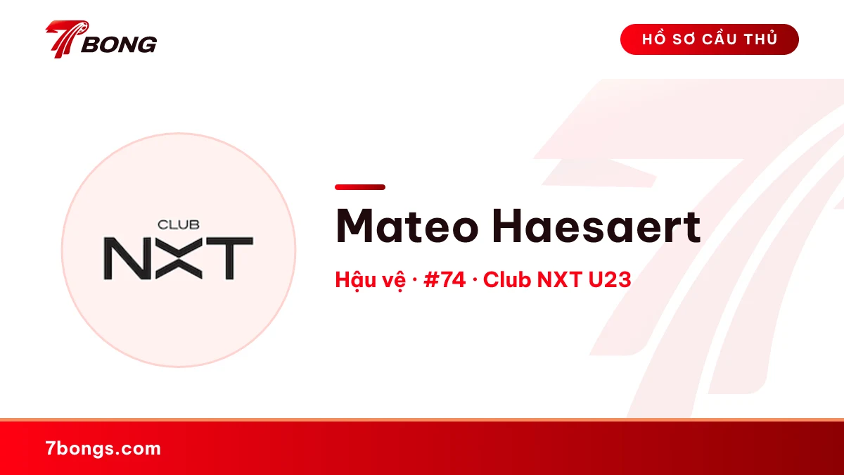 Mateo Haesaert — Club NXT U23