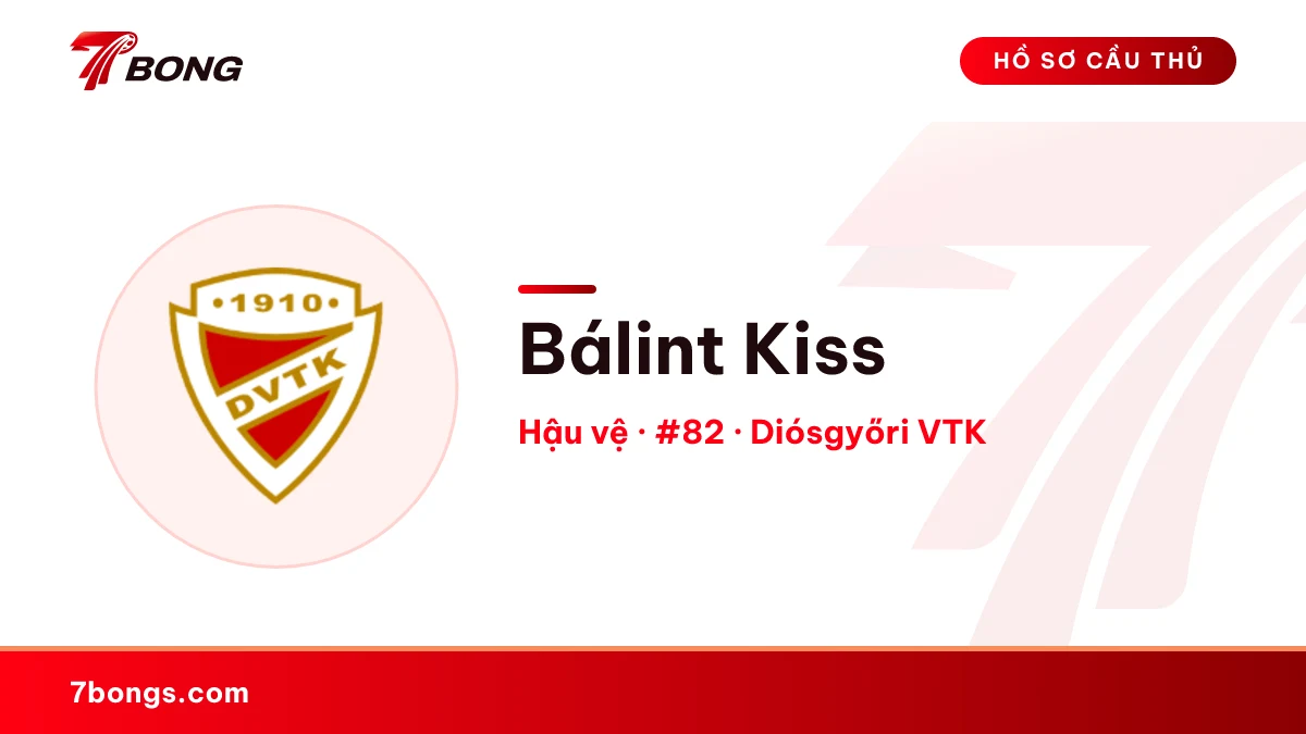 Bálint Kiss — Diósgyőri VTK