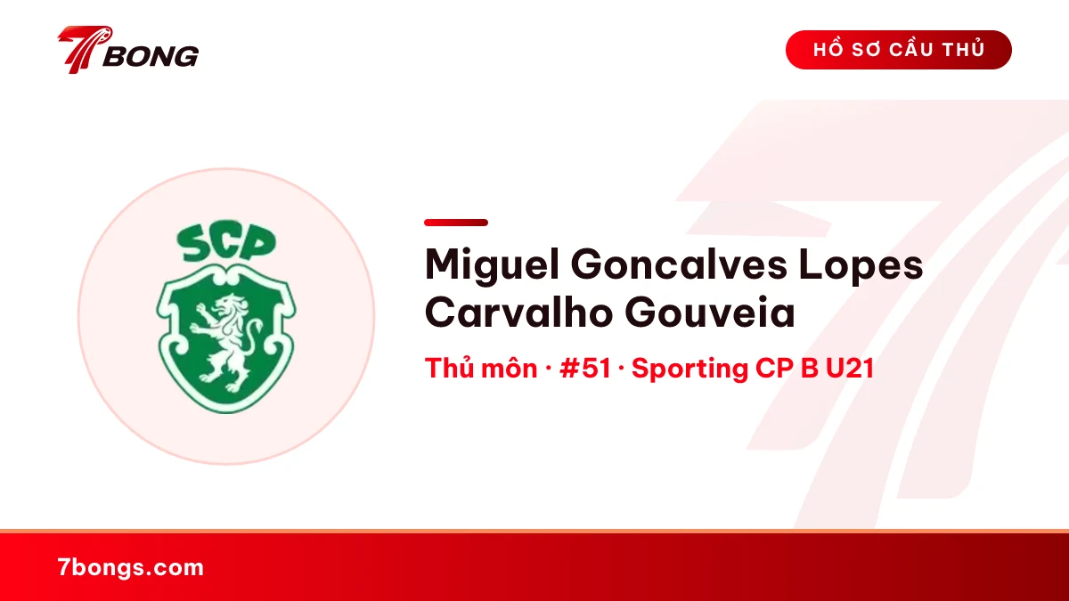 Miguel Goncalves Lopes Carvalho Gouveia — Sporting CP B U21