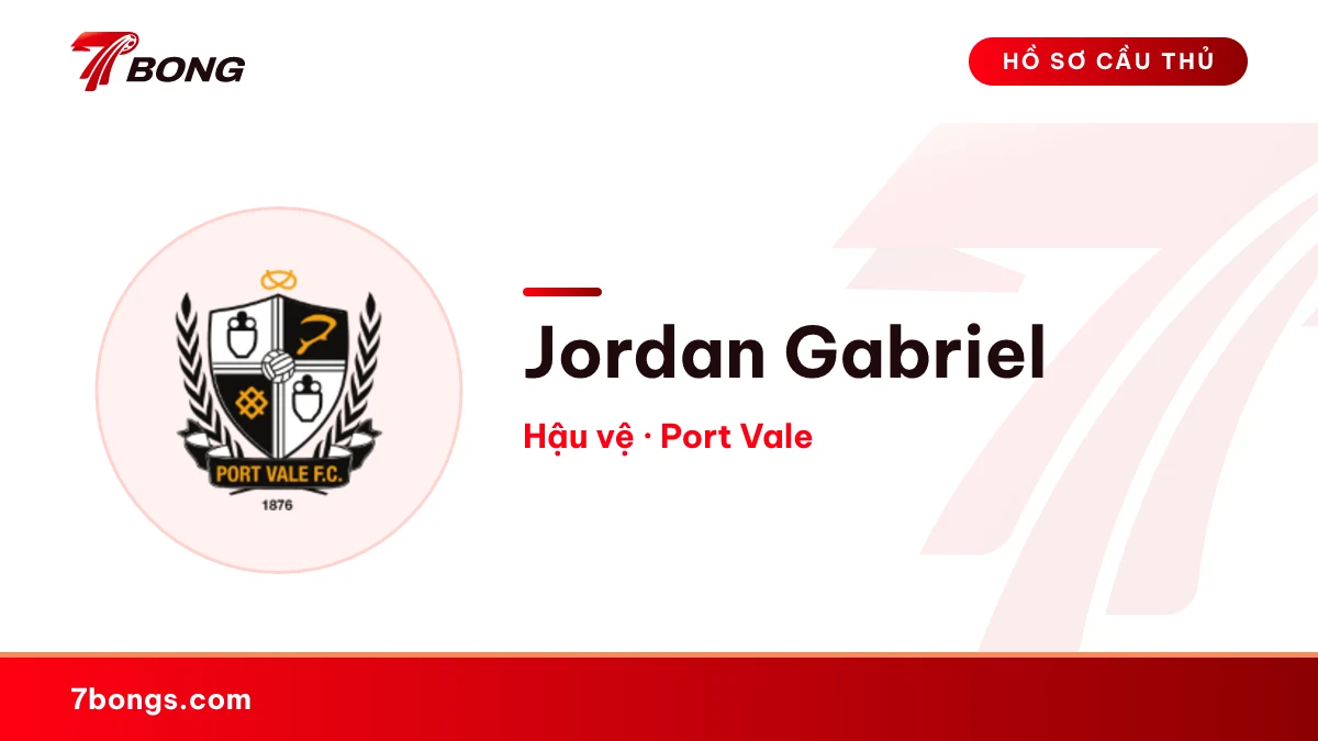 Jordan Gabriel — Port Vale