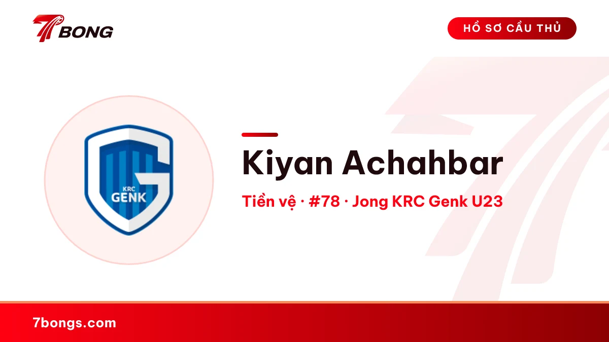 Kiyan Achahbar — Jong KRC Genk U23