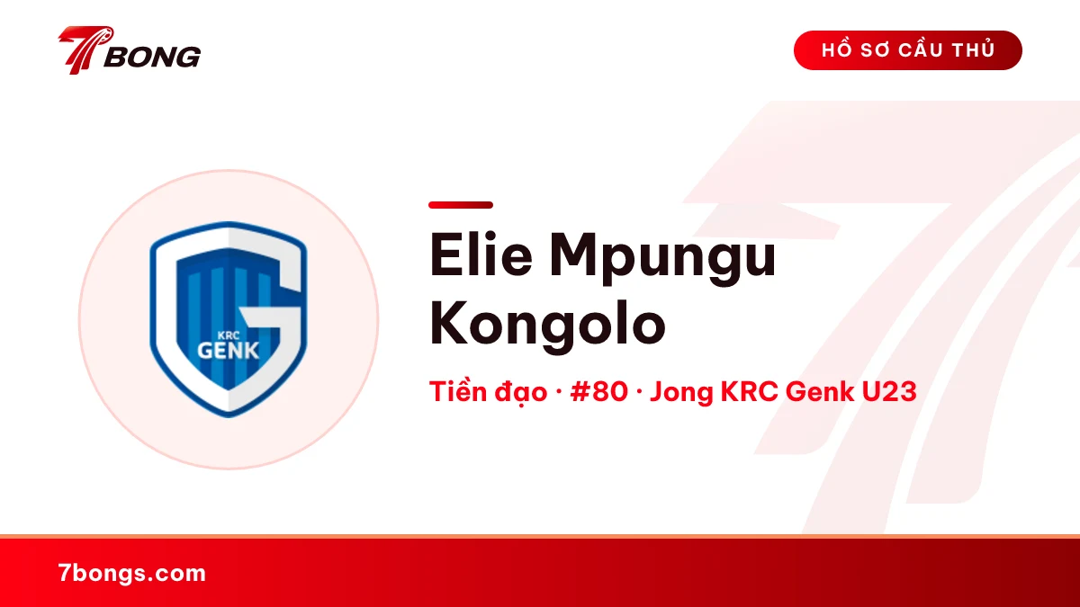 Elie Mpungu Kongolo — Jong KRC Genk U23