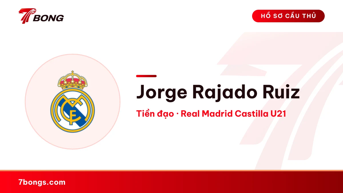 Jorge Rajado Ruiz — Real Madrid Castilla U21