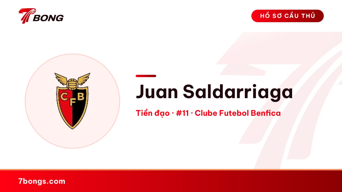 Juan Saldarriaga — Clube Futebol Benfica