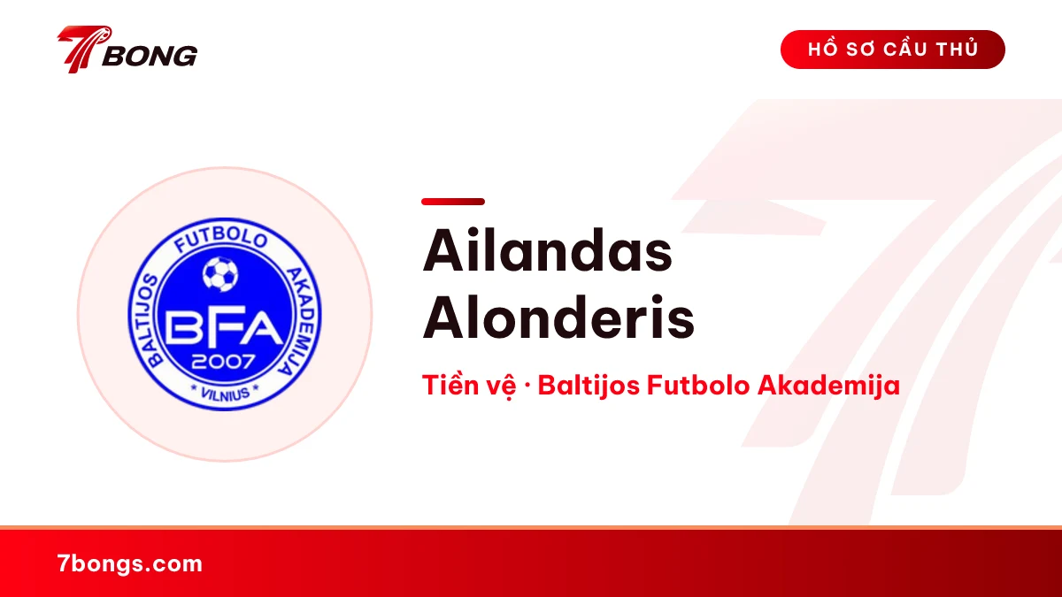 Ailandas Alonderis — Baltijos Futbolo Akademija