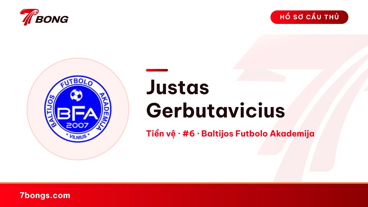 Justas Gerbutavicius — Baltijos Futbolo Akademija