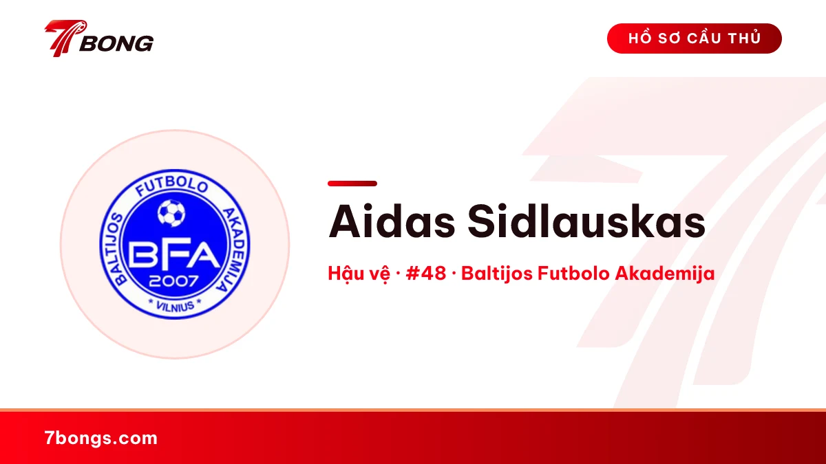 Aidas Sidlauskas — Baltijos Futbolo Akademija