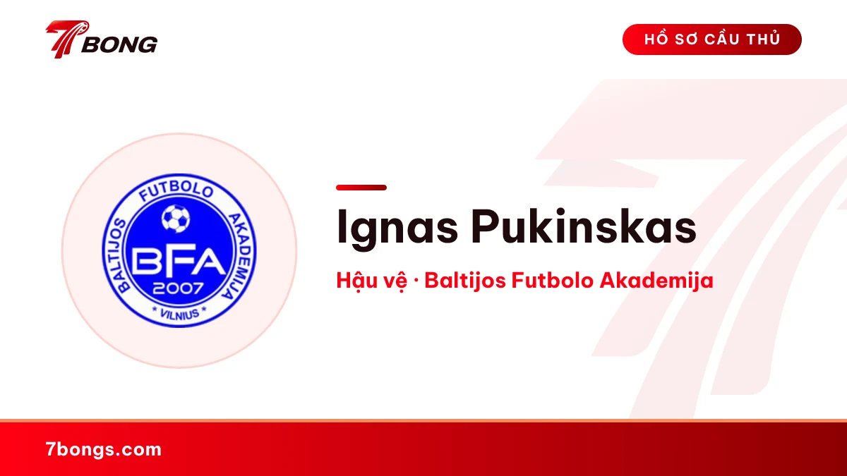 Ignas Pukinskas — Baltijos Futbolo Akademija