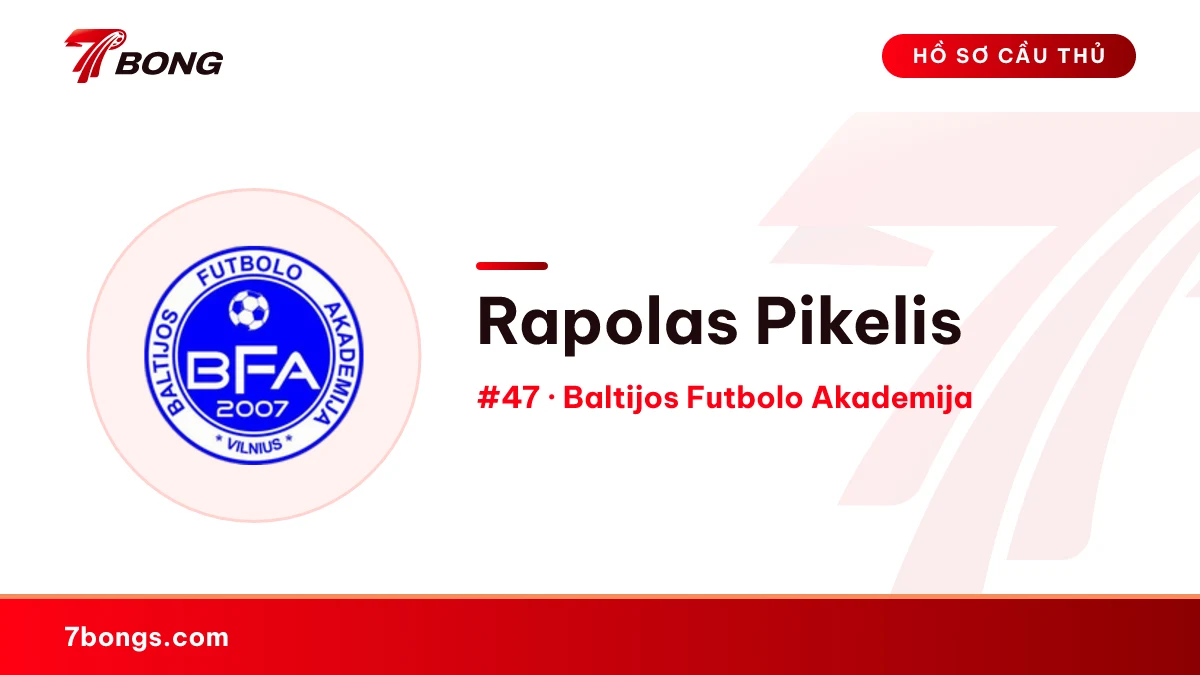 Rapolas Pikelis — Baltijos Futbolo Akademija