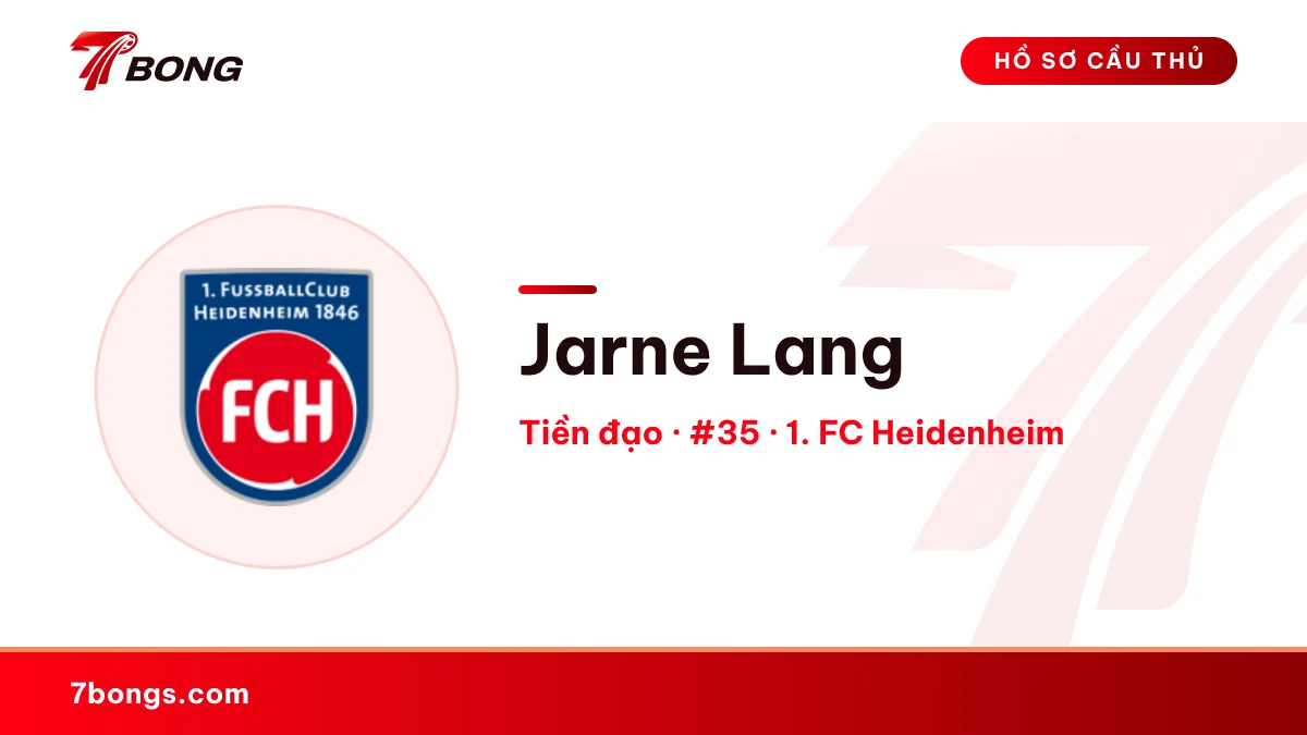 Jarne Lang — 1. FC Heidenheim