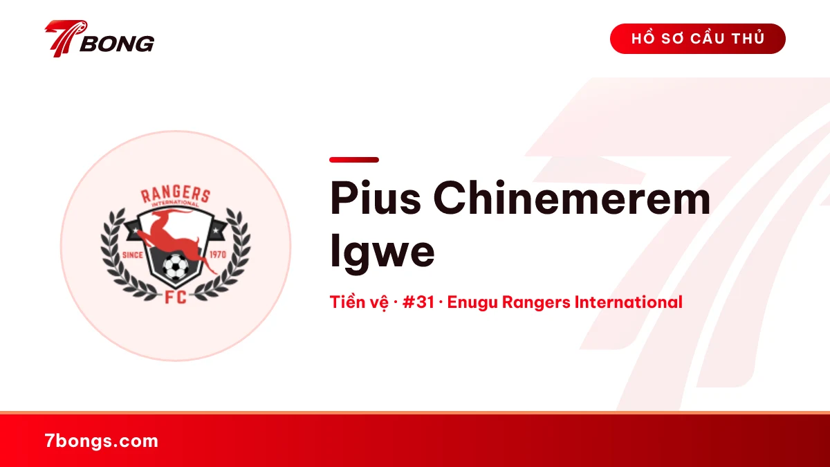 Pius Chinemerem Igwe — Enugu Rangers International
