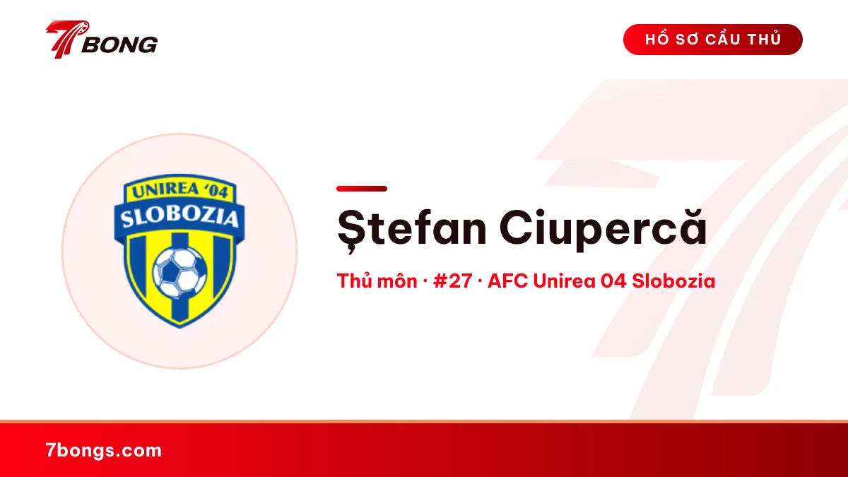 Ștefan Ciupercă — AFC Unirea 04 Slobozia
