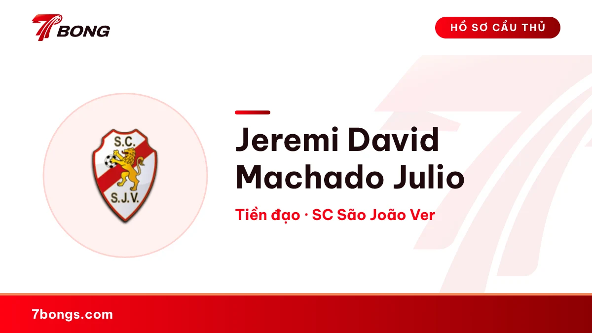 Jeremi David Machado Julio — SC São João Ver