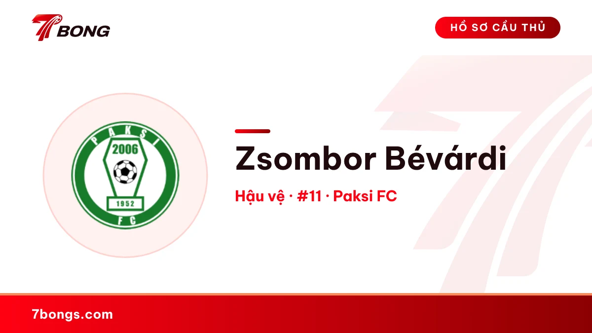 Zsombor Bévárdi — Paksi FC