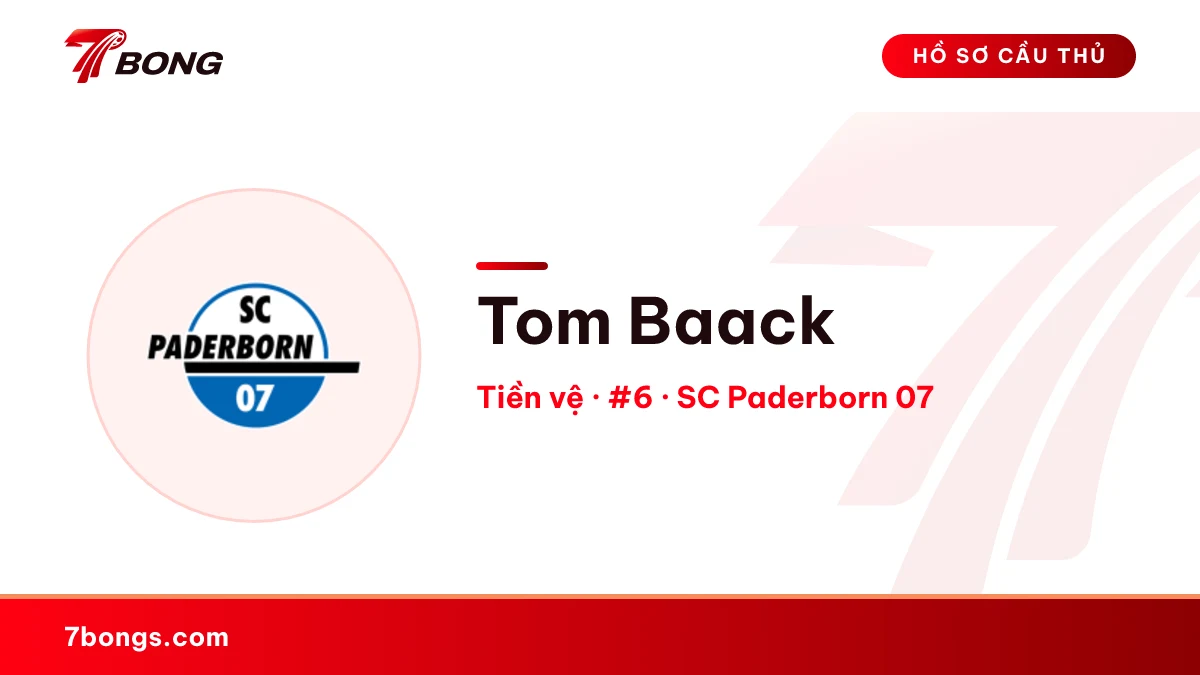 Tom Baack — SC Paderborn 07