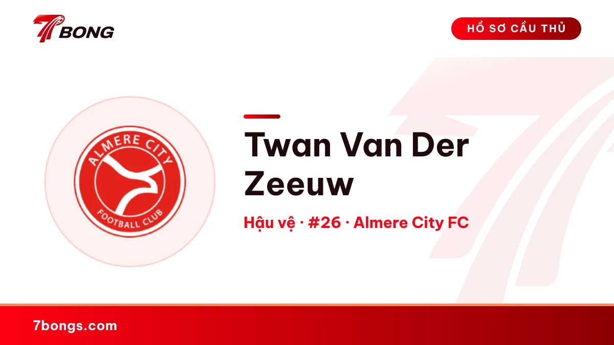 Twan Van Der Zeeuw — Almere City FC