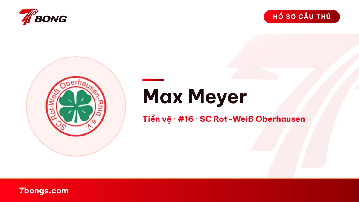 Max Meyer — SC Rot-Weiß Oberhausen