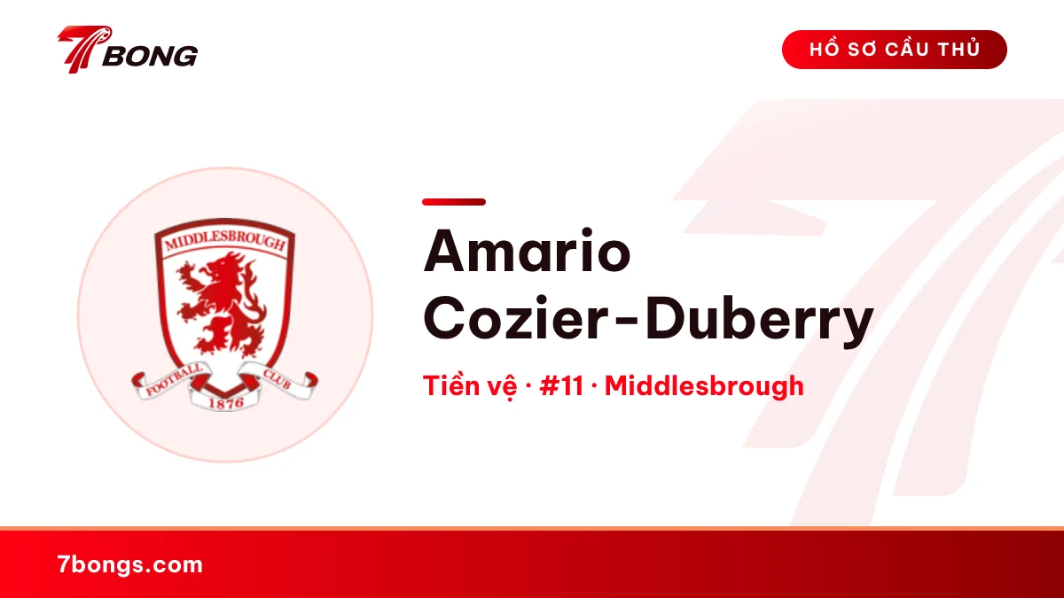 Amario Cozier-Duberry — Middlesbrough