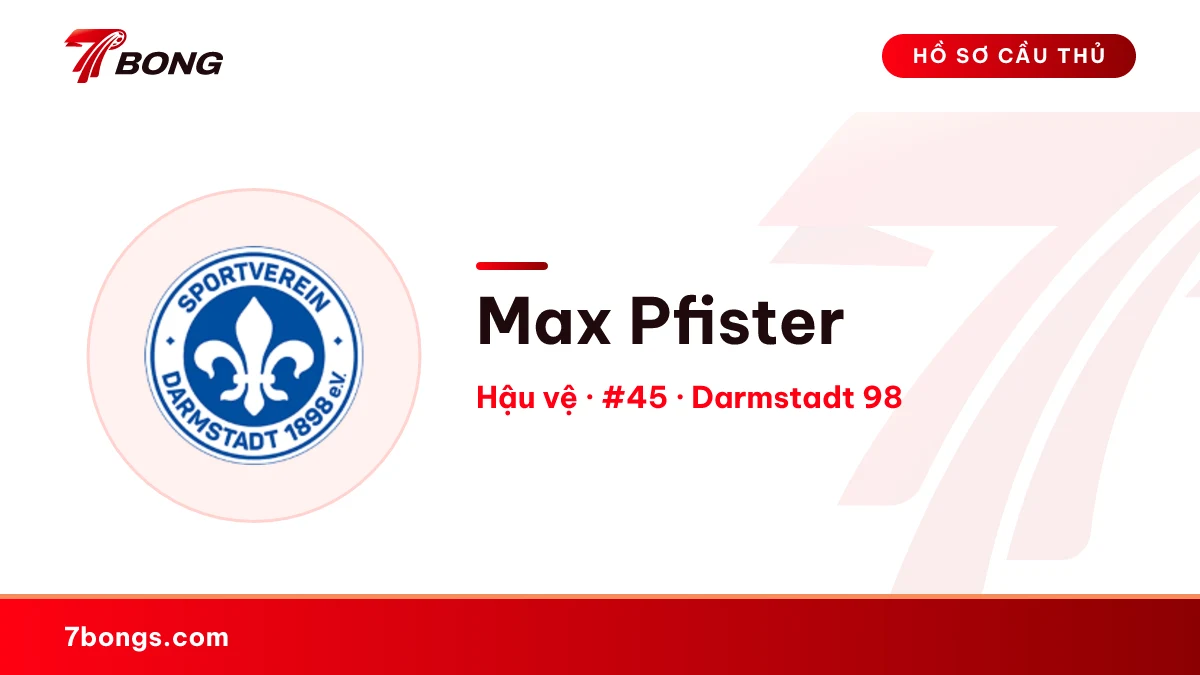 Max Pfister — Darmstadt 98