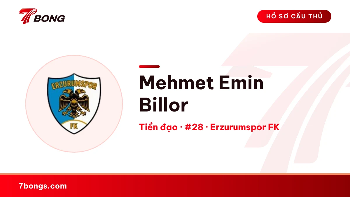 Mehmet Emin Billor — Erzurumspor FK