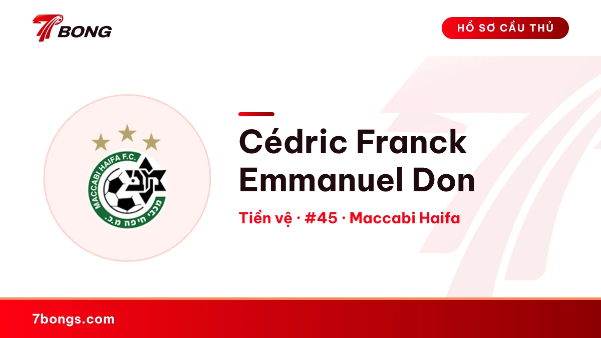 Cédric Franck Emmanuel Don — Maccabi Haifa
