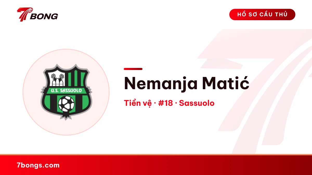 Nemanja Matić — Sassuolo