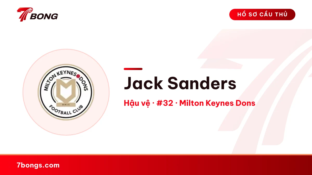 Jack Sanders — Milton Keynes Dons
