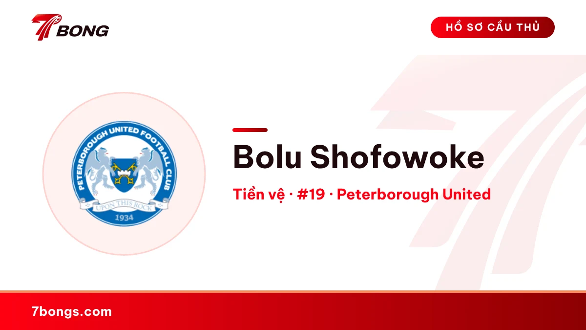 Bolu Shofowoke — Peterborough United