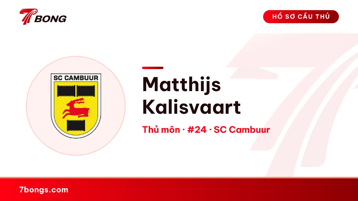 Matthijs Kalisvaart — SC Cambuur