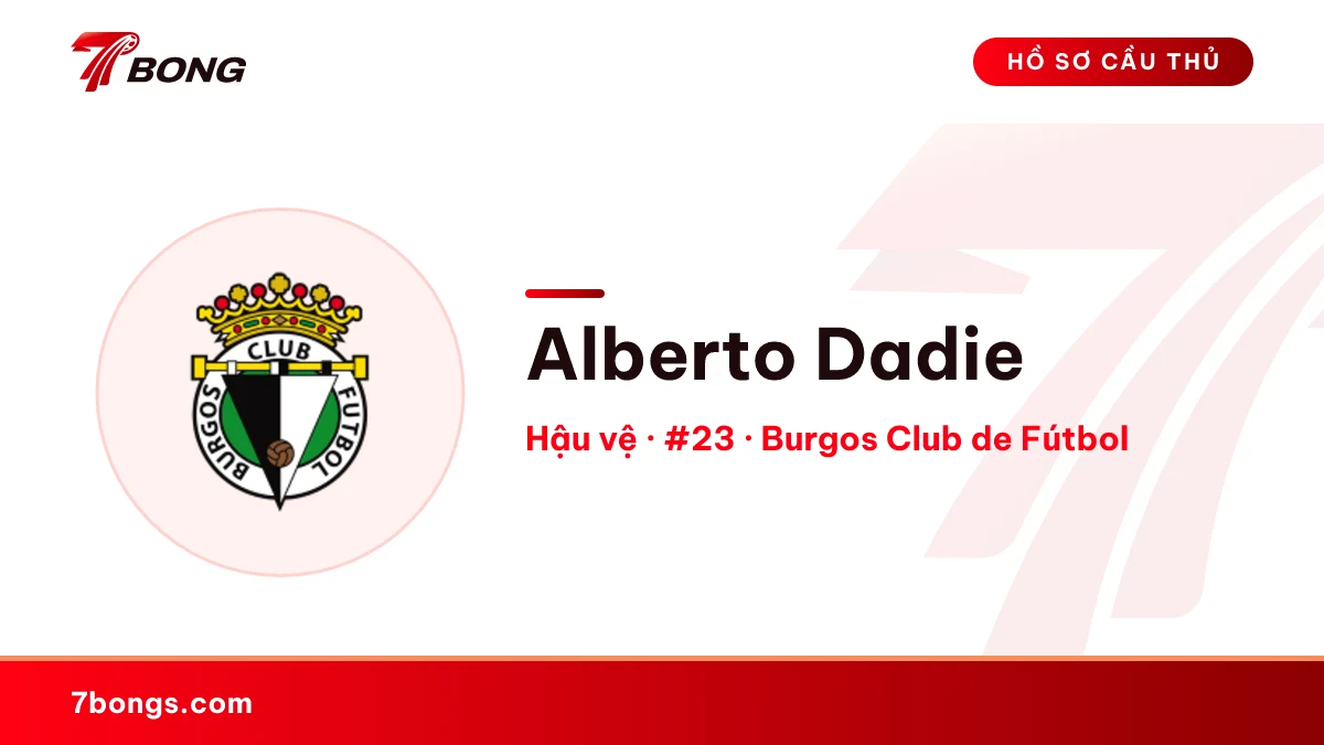 Alberto Dadie — Burgos Club de Fútbol