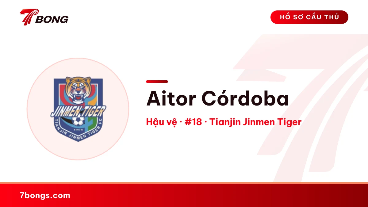 Aitor Córdoba — Tianjin Jinmen Tiger