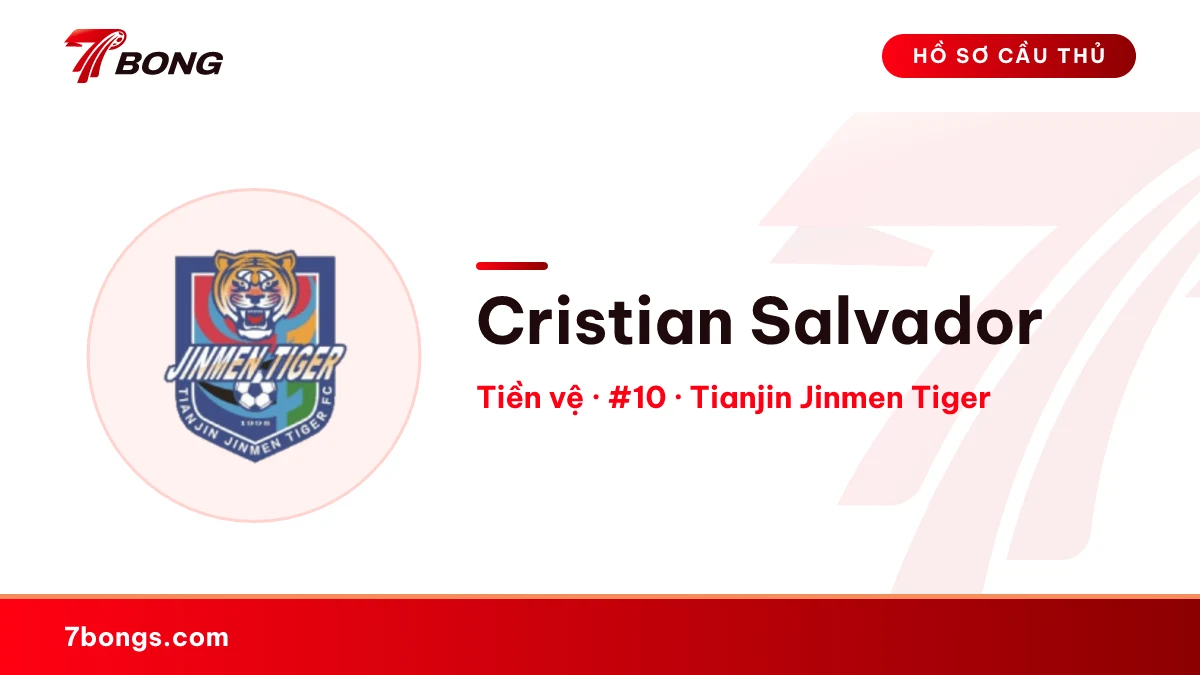 Cristian Salvador — Tianjin Jinmen Tiger