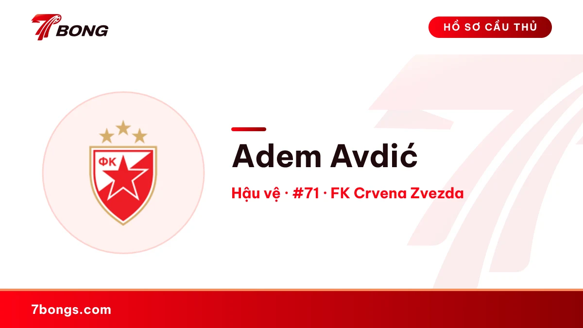 Adem Avdić — FK Crvena Zvezda