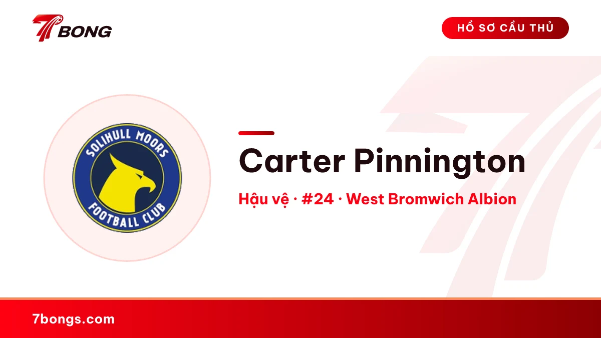 Carter Pinnington — West Bromwich Albion
