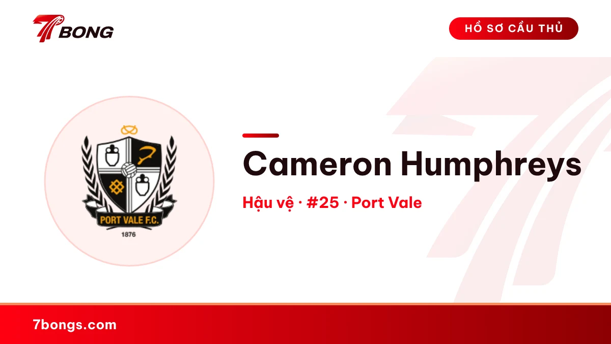 Cameron Humphreys — Port Vale