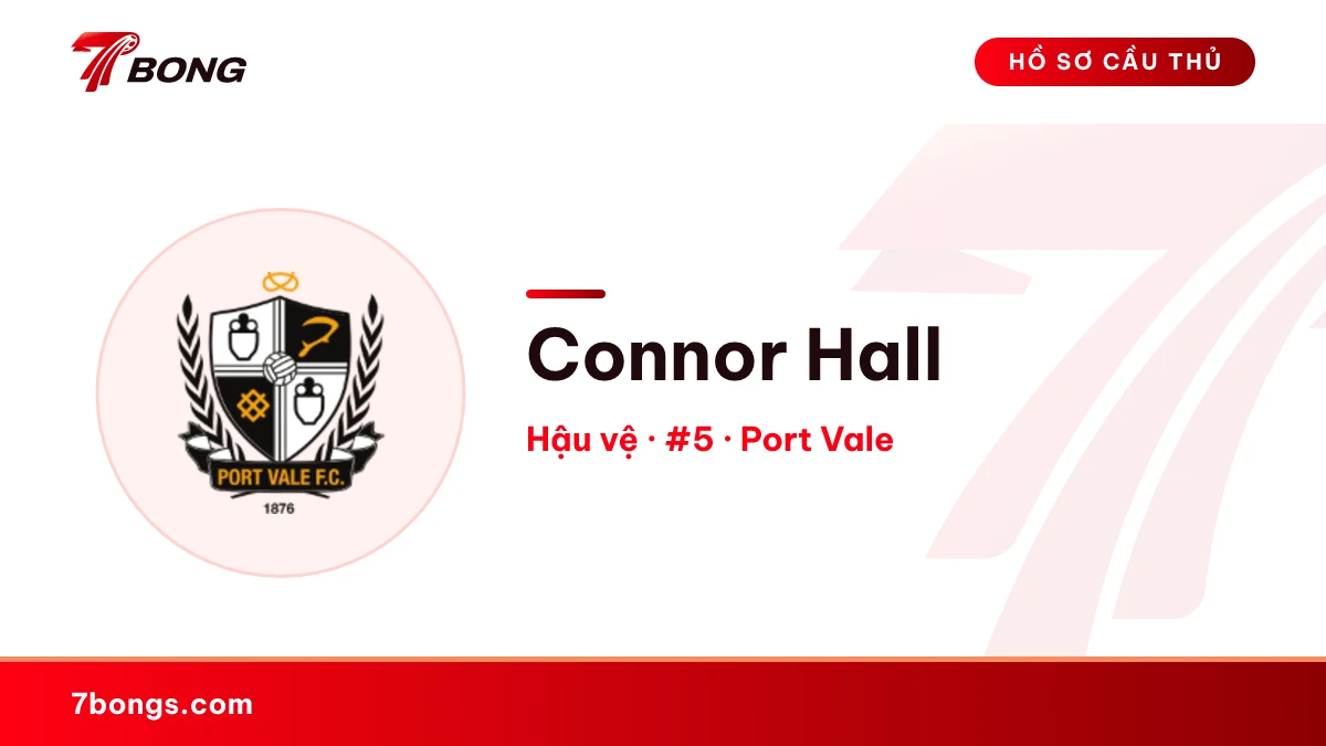 Connor Hall — Port Vale