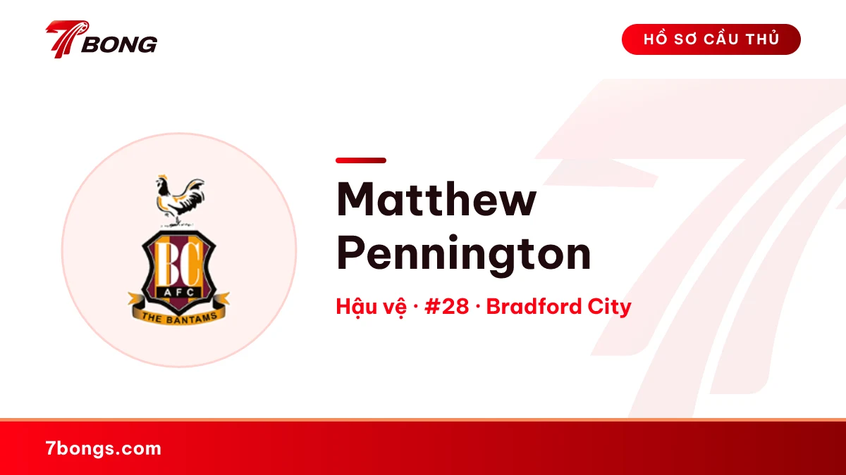Matthew Pennington — Bradford City