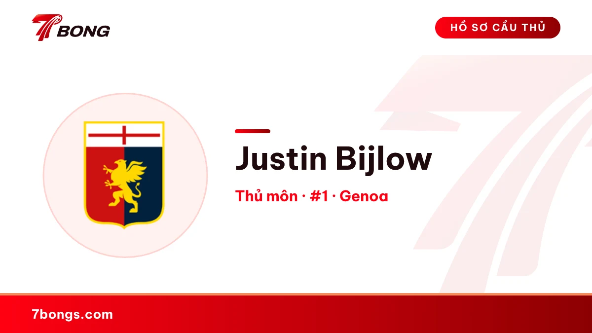 Justin Bijlow — Genoa