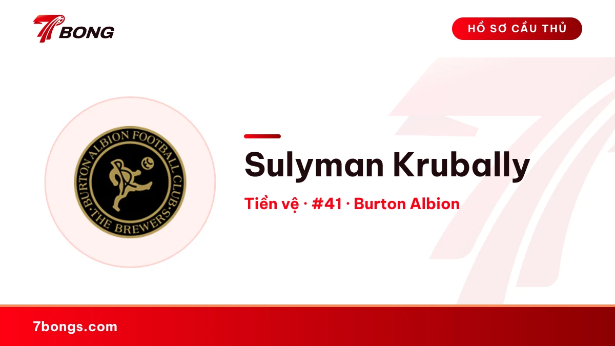 Sulyman Krubally — Burton Albion