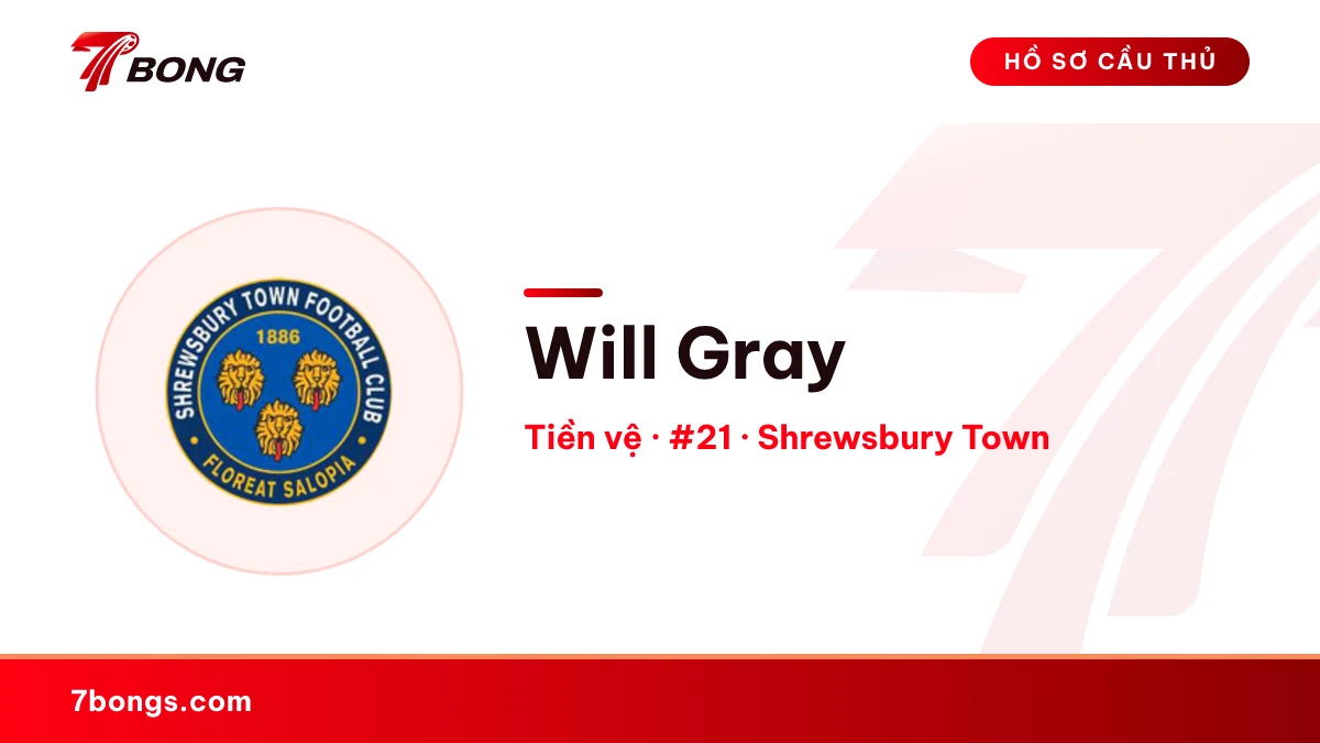 Will Gray — Shrewsbury Town