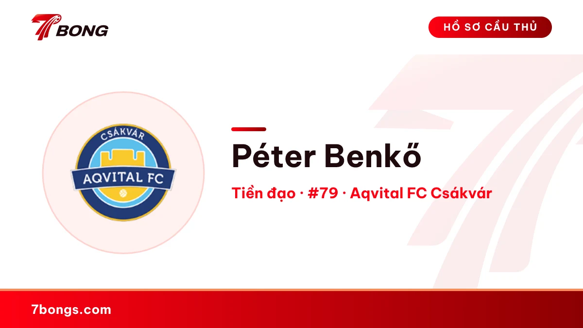 Péter Benkő — Aqvital FC Csákvár