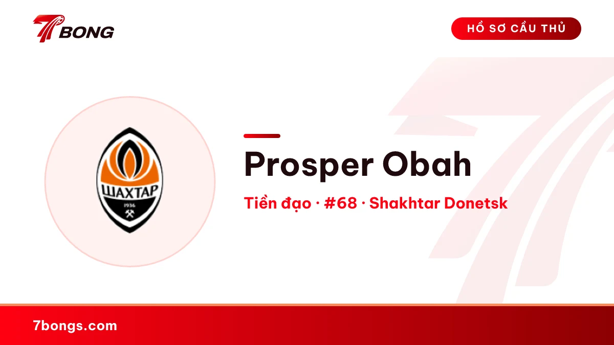 Prosper Obah — Shakhtar Donetsk