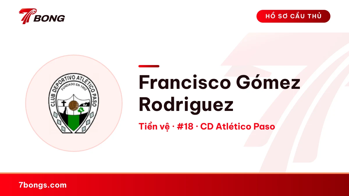 Francisco Gómez Rodriguez — CD Atlético Paso