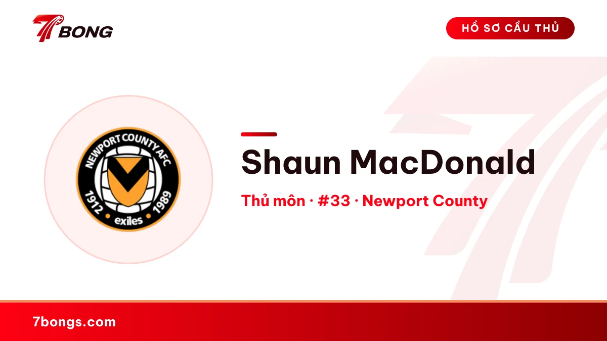 Shaun MacDonald — Newport County